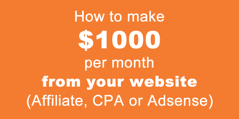 how many page views to make $1000 per month